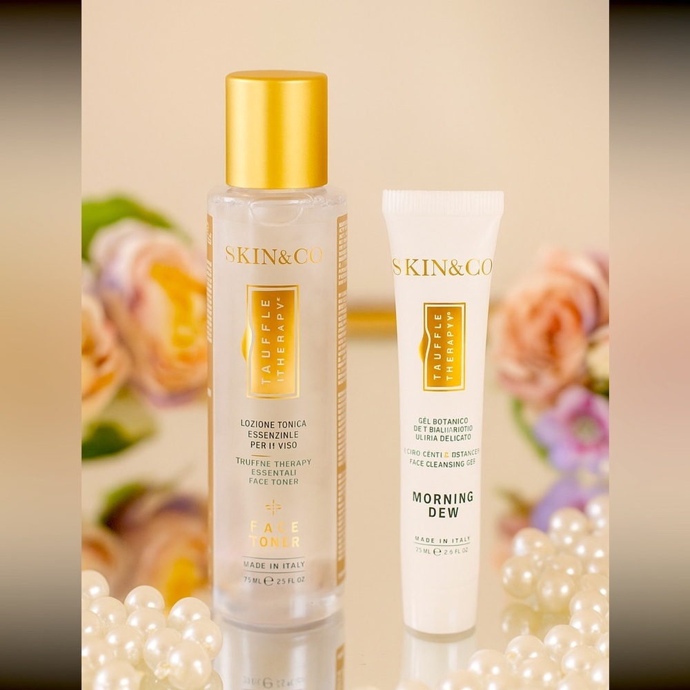 ✨SKIN&CO Truffle Therapy Essential Face Toner + Morning Dew Travel Size Set